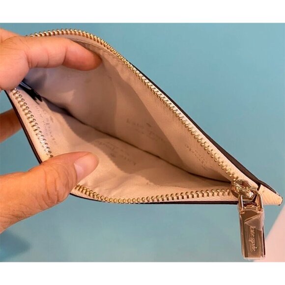 S Kate Spade Nutcracker Large Slim Cardholder Wallet KJ071 NWT Meringue White - Picture 9 of 11